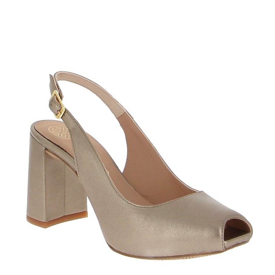 Edits Unisa | Unisa Nadal Bronze Slingback Heel