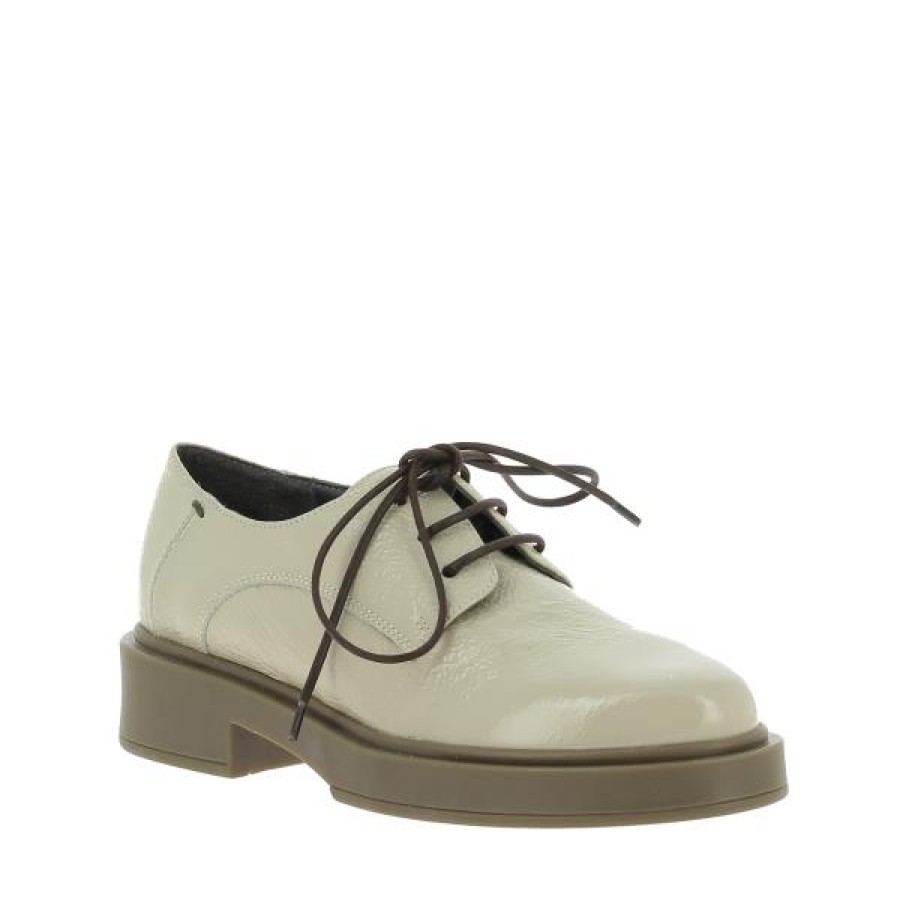 Womens Lilimill | Lilimill 7155 Bone Lace Up Shoe