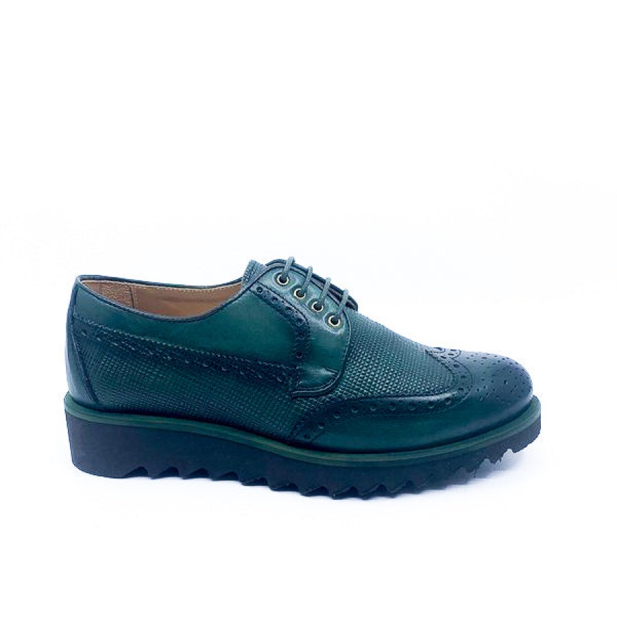 Womens Torretti | Torretti 8165 Green Brogue