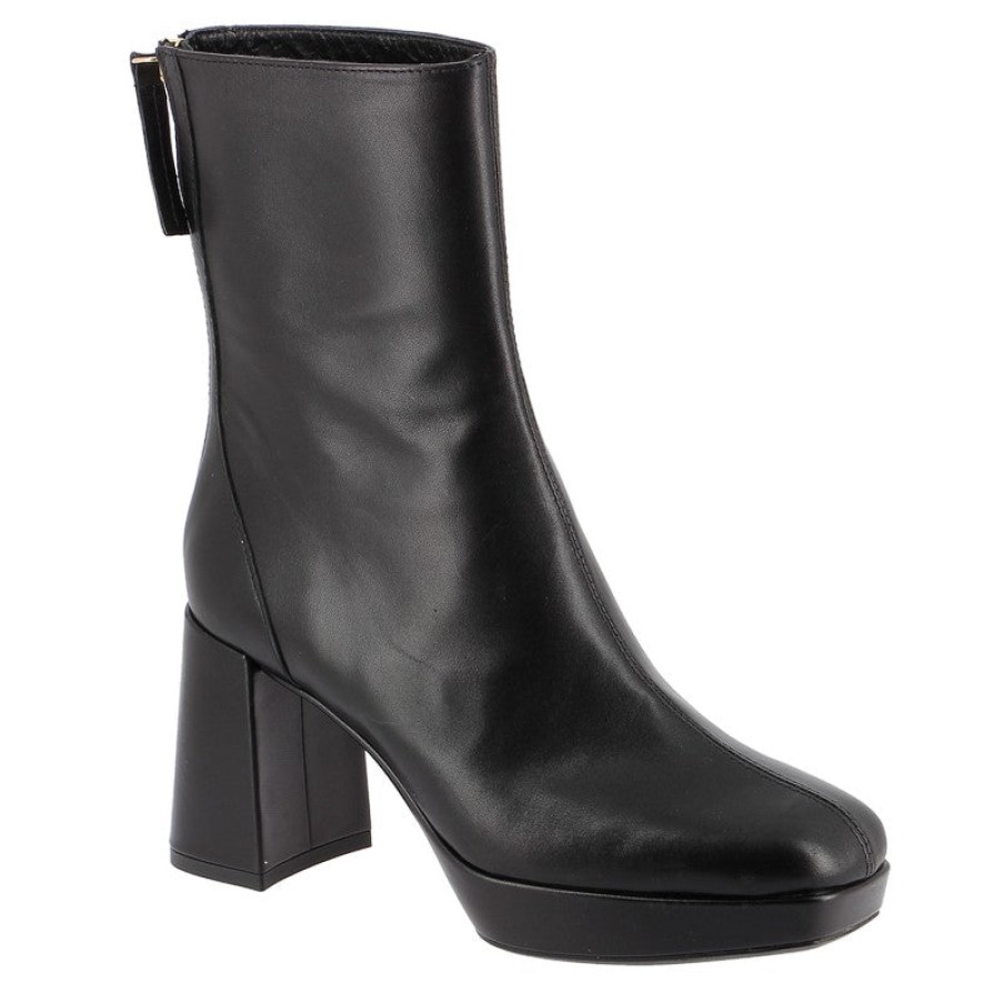 Womens Unisa Ankle Boots | Unisa Matias Black Platform Ankle Boot