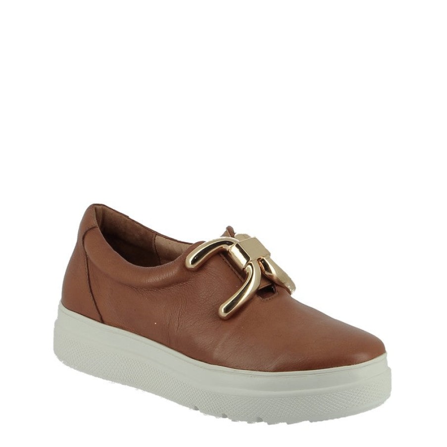 Womens Gelato | Gelato Bianca Tan Slip On Sneaker