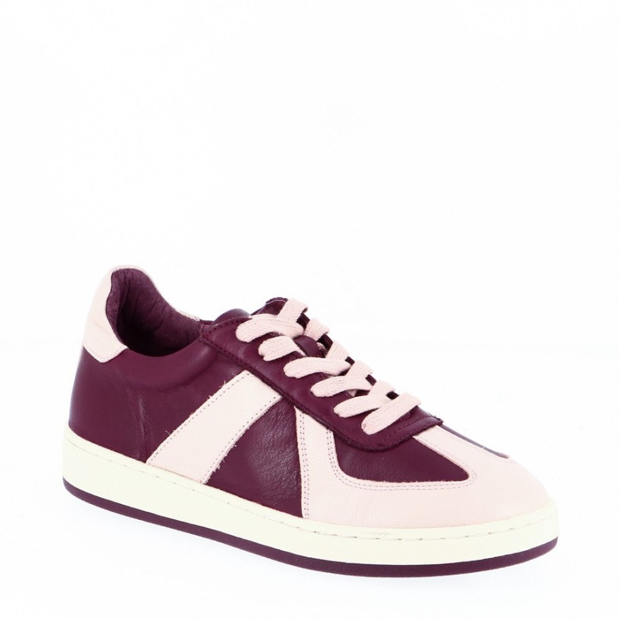 Womens Alfie & Evie | Alfie & Evie Atlanta Blush/Bordeaux Sneaker