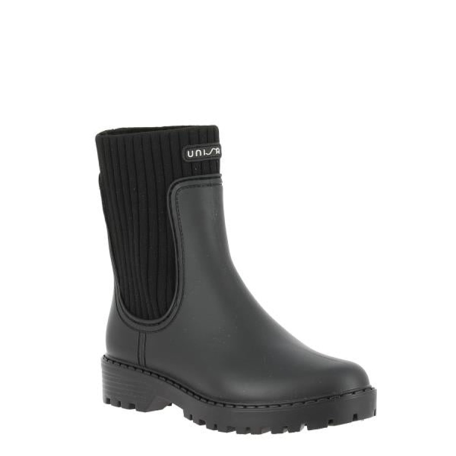 Womens Unisa | Unisa Aynar Black Gumboot