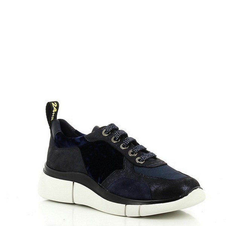 Womens 24 Hrs | 24 Hrs 24307 Dark Blue Sneaker