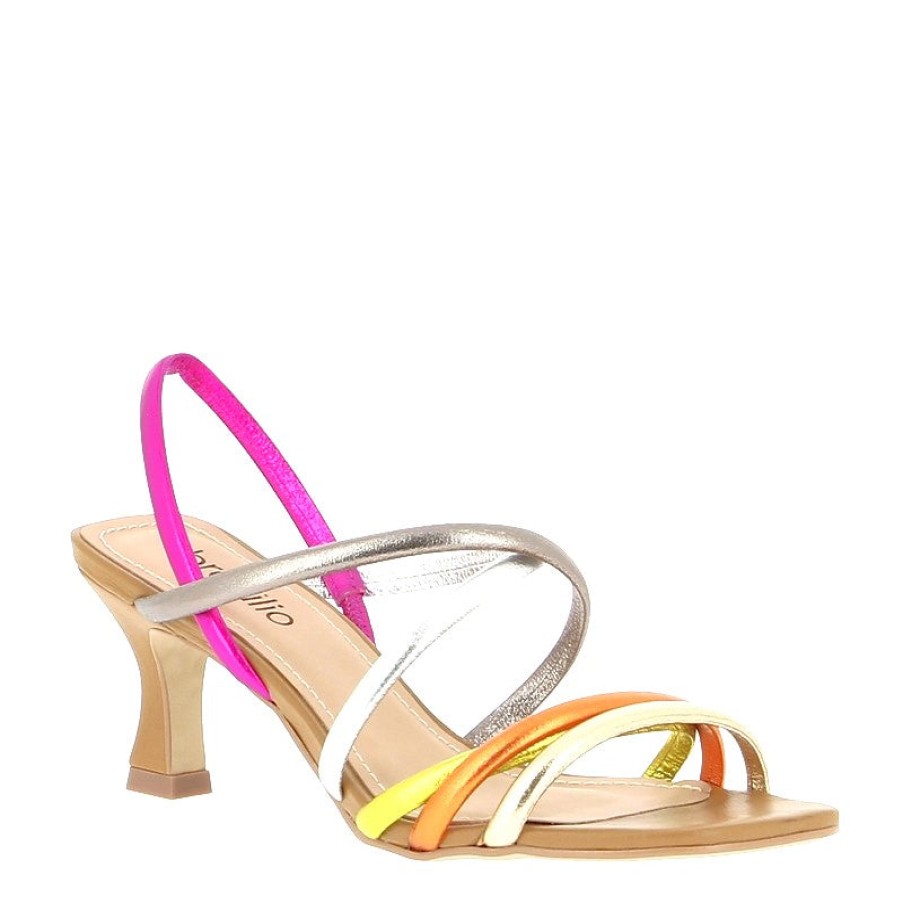 Edits Brazilio | Brazilio 4790041 Metallic Slingback Heel