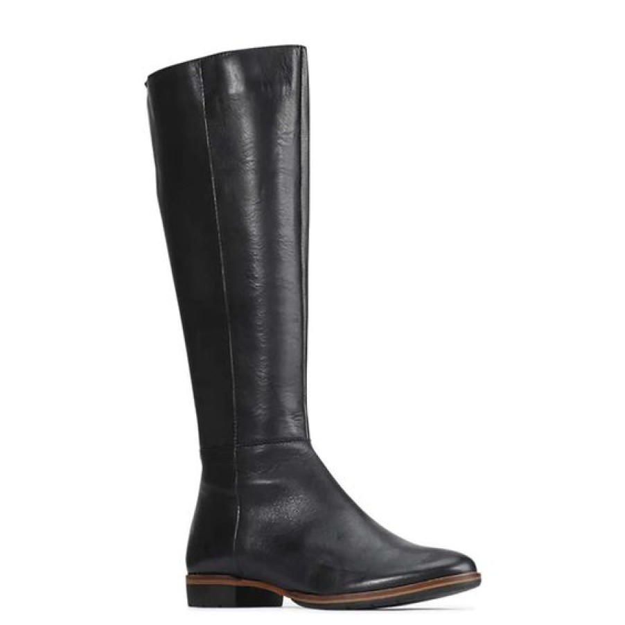 Womens Eos Knee High Boots | Eos Gaetan Black Knee High Boot