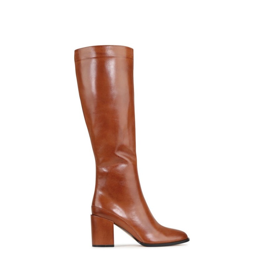 Womens Eos Knee High Boots | Eos Cashmere Brandy Knee High Boots