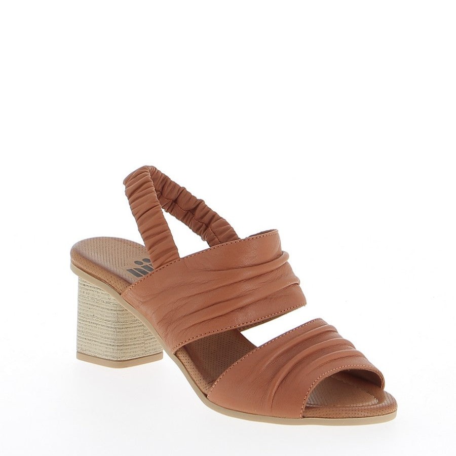 Womens Nu By Neo Low Heels | Nu By Neo Harmony Tan Slingback Sandal