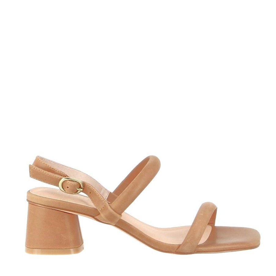 Womens Nude | Nude Lacee Tan Heeled Sandal