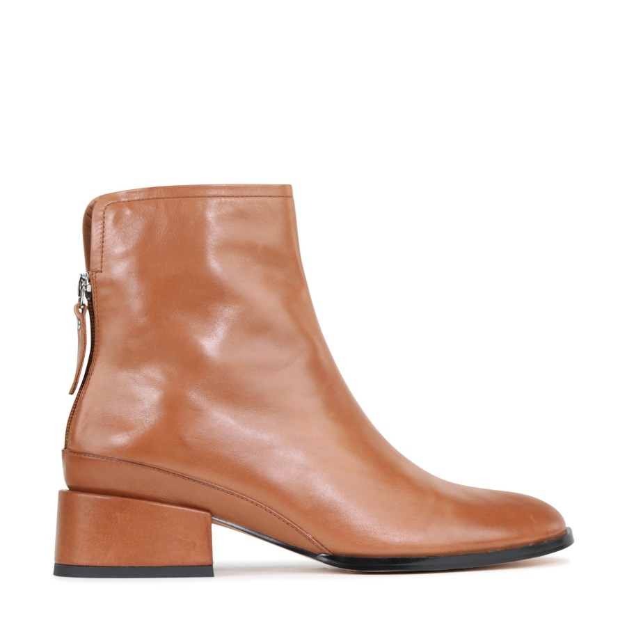 Womens Eos Ankle Boots | Eos Cast Brandy Leather Ankle Boot