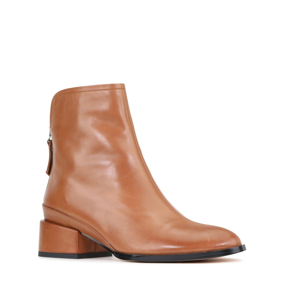 Womens Eos Ankle Boots | Eos Cast Brandy Leather Ankle Boot