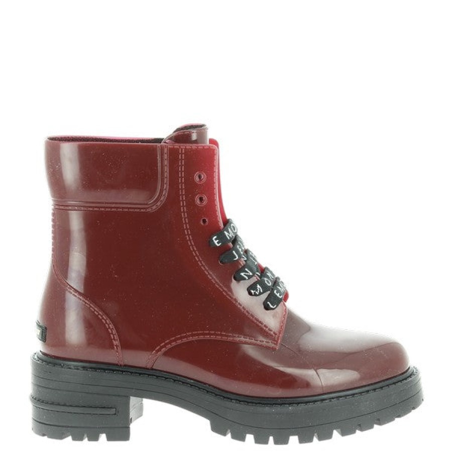 Womens Lemon Jelly | Lemon Jelly Cailyn Burgundy Combat Boot