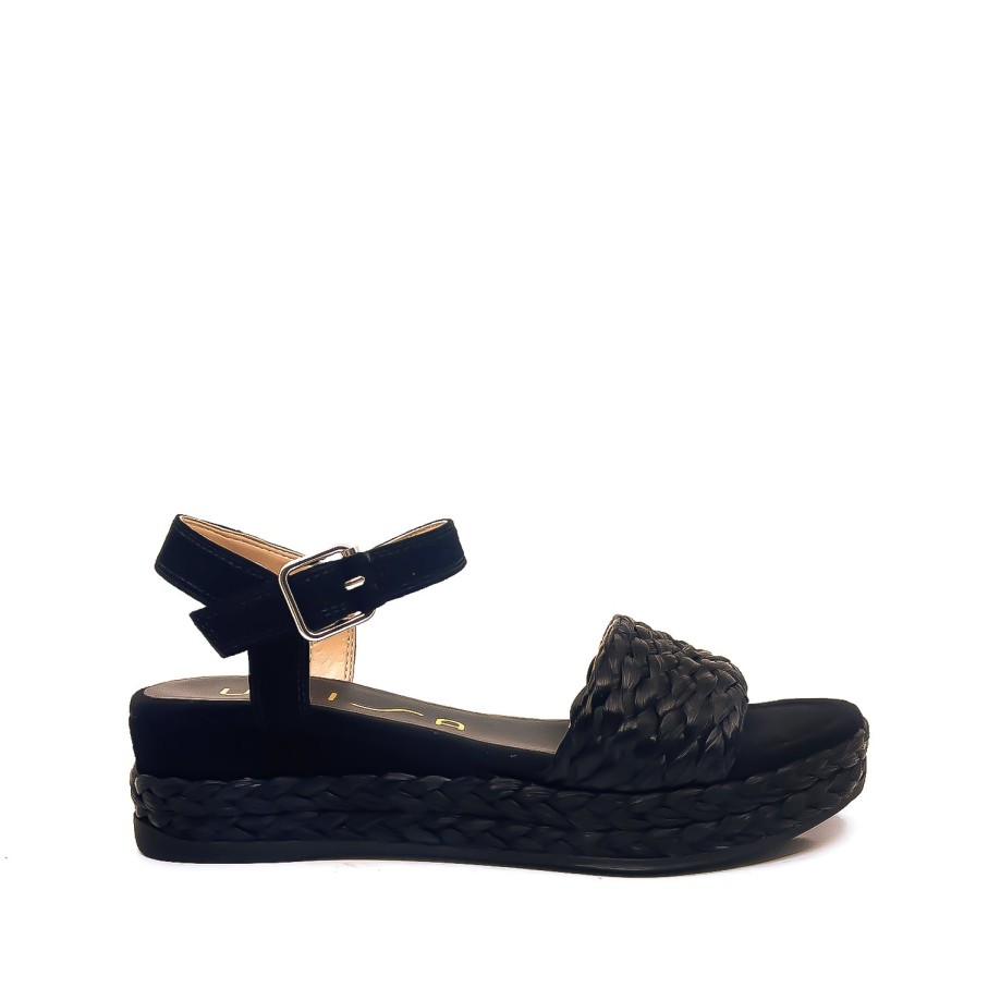 Womens Unisa Low Heels | Unisa Gabir Black