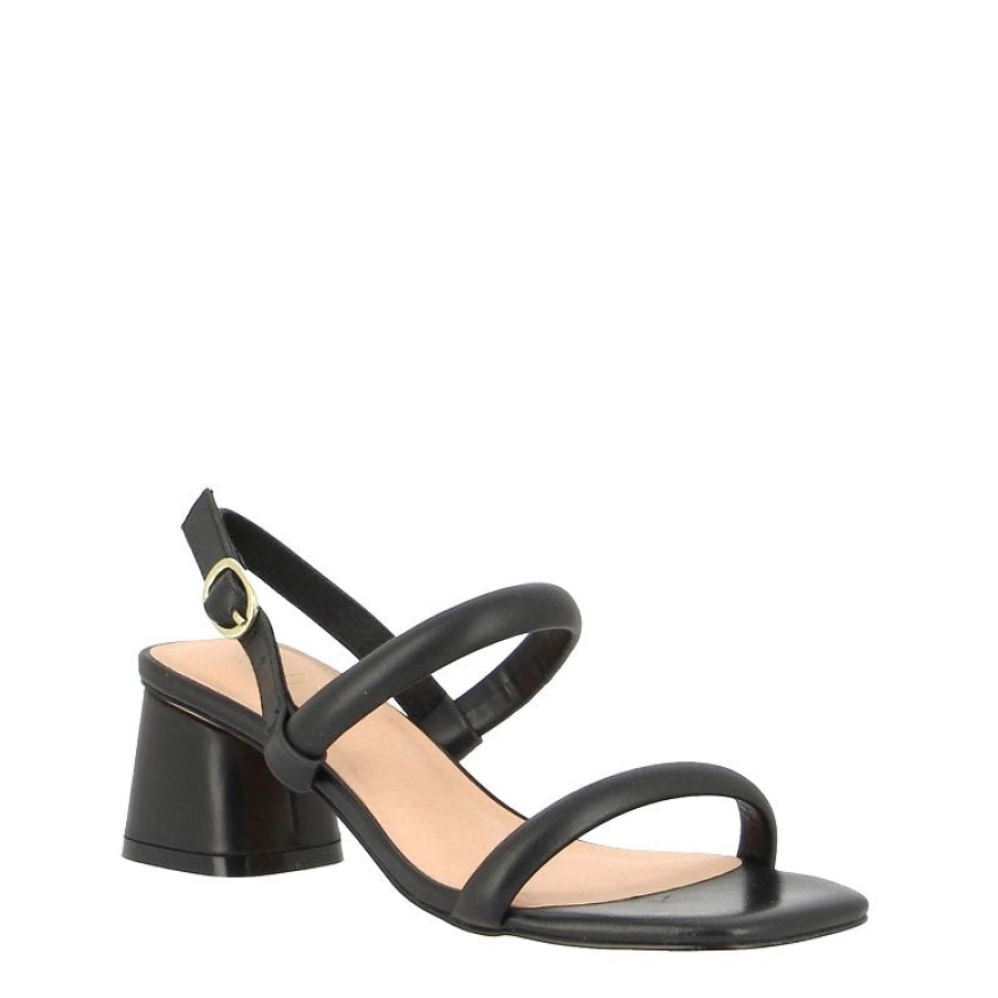 Womens Nude | Nude Lacee Black Heeled Sandal