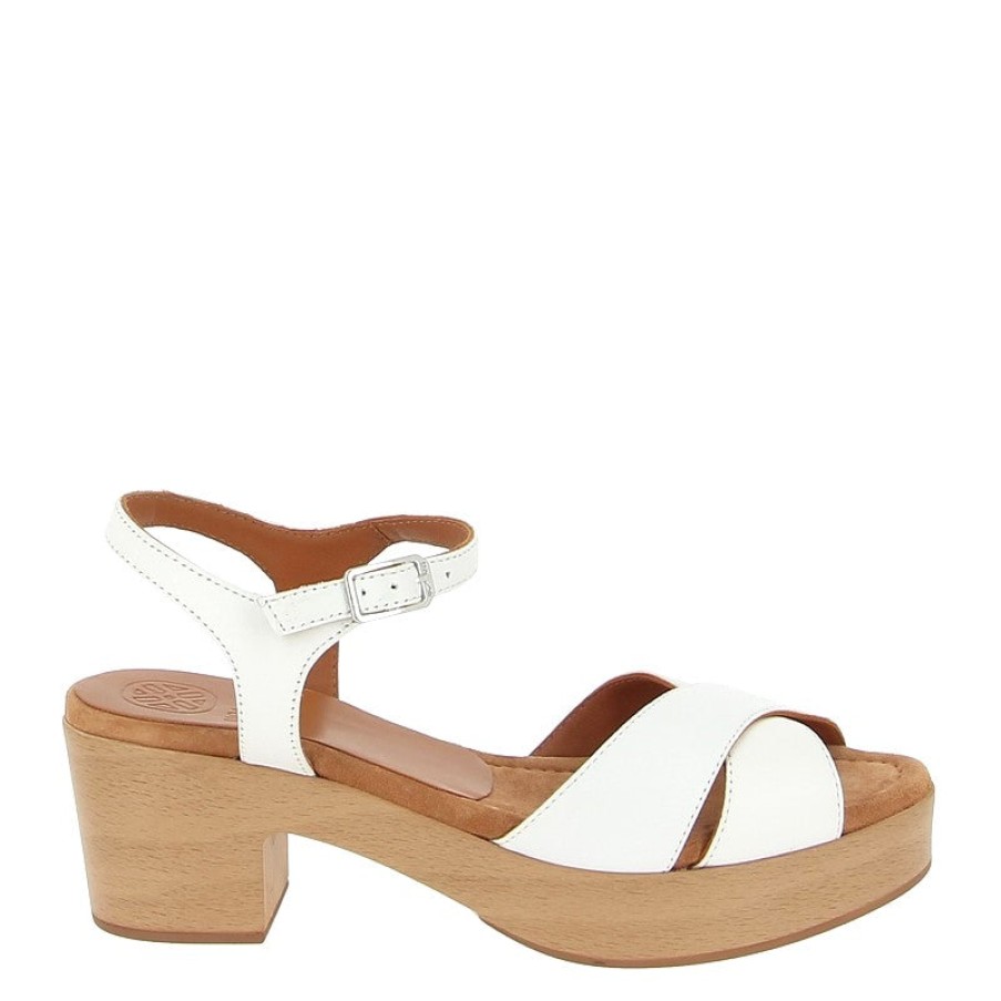 Womens Unisa | Unisa Iram White Platform Heel