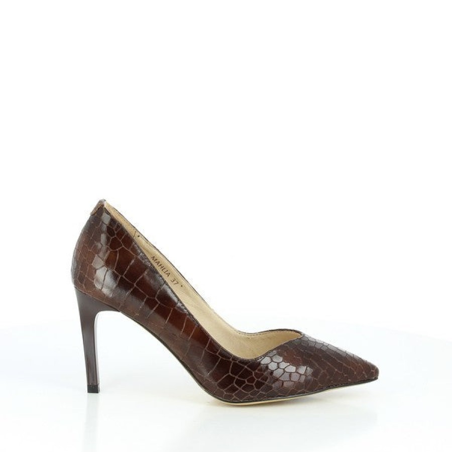 Womens Marco Dalessi High Heels | Marco Dalessi Mahlia Brown Pump