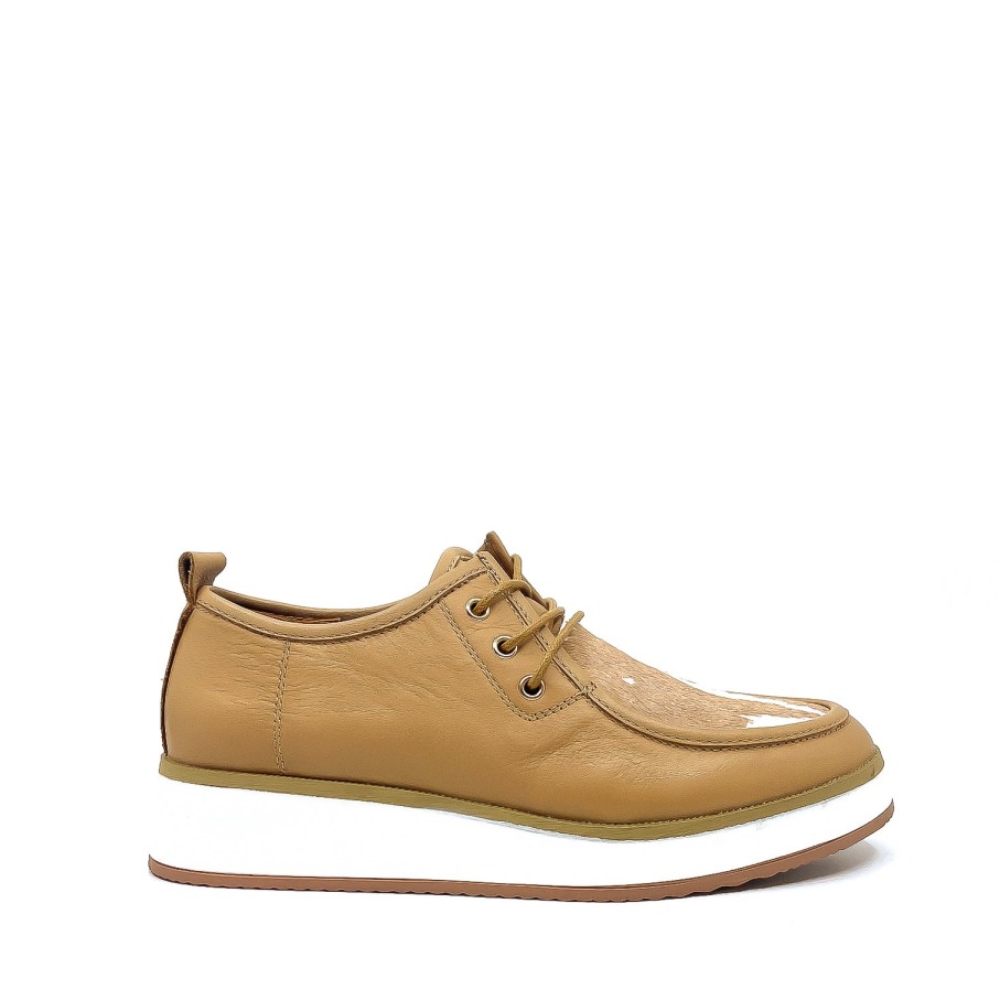 Womens Alfie & Evie | Alfie & Evie Quinell Camel Lace Up