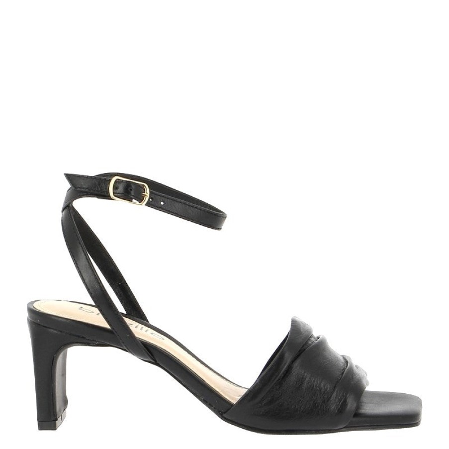 Womens Brazilio Mid Heels | Brazilio 6120536 Black Heeled Sandal