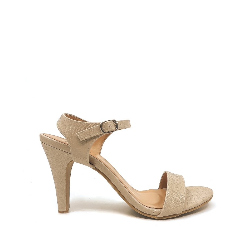 Edits Misano | Misano Tribute Light Beige Heeled Sandal