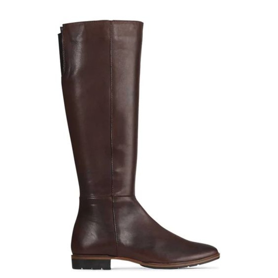 Womens Eos Knee High Boots | Eos Gaetan Chestnut Knee High Boot