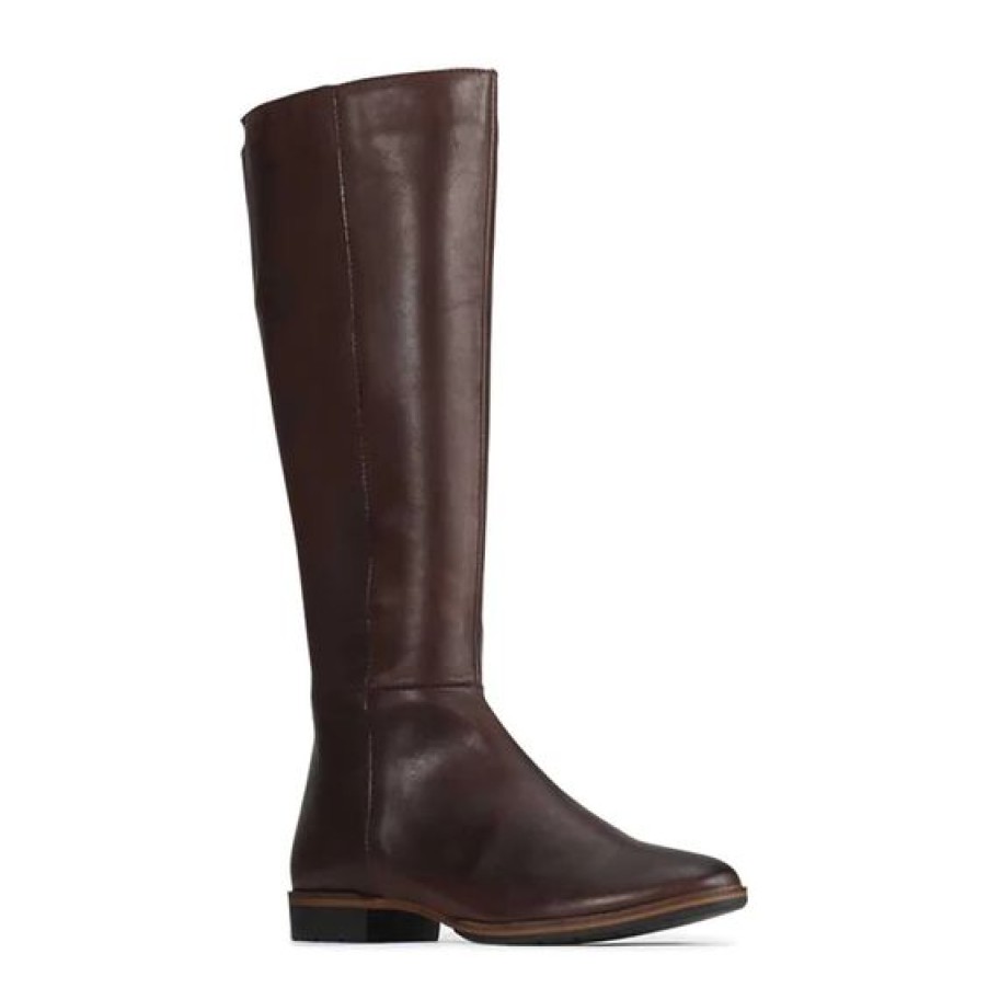 Womens Eos Knee High Boots | Eos Gaetan Chestnut Knee High Boot