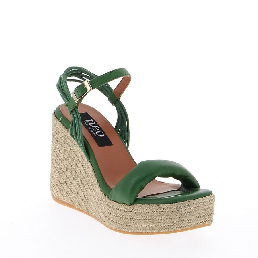 Womens Neo | Neo Ag-22097 Green Wedge Sandal