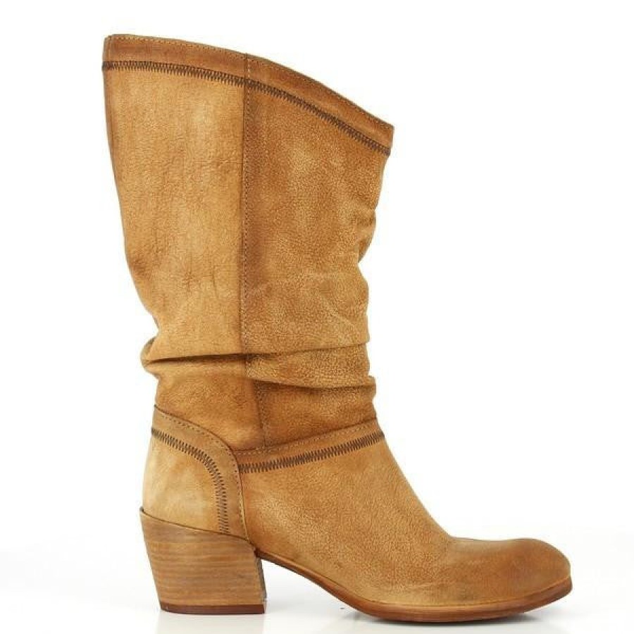 Womens Felmini Mid Calf Boots | Felmini 8472 Tan Calf Boot