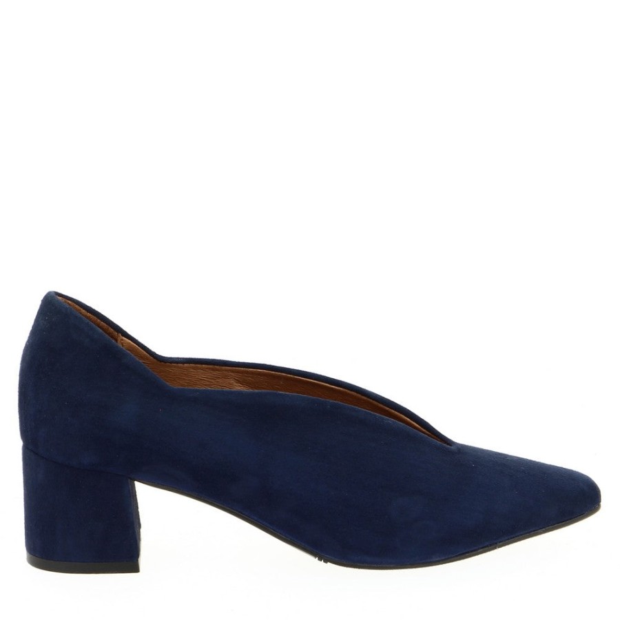 Womens Lokas Mid Heels | Lokas 18830 Navy