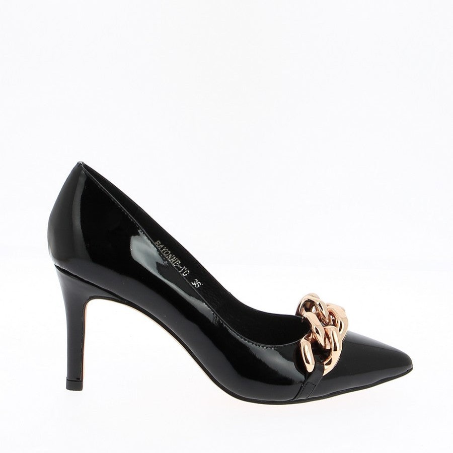 Womens Top End High Heels | Top End Bayonne Black Patent