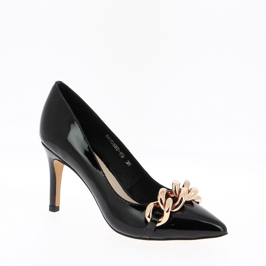 Womens Top End High Heels | Top End Bayonne Black Patent