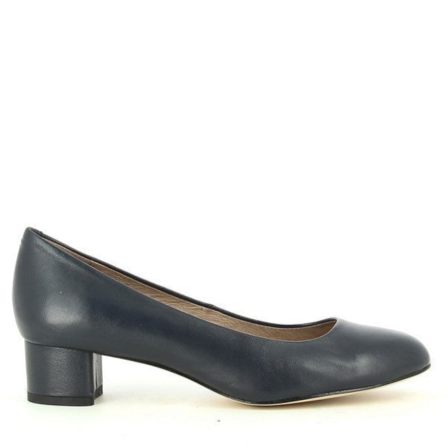 Womens Marco Dalessi Low Heels | Marco Dalessi Bambi Navy