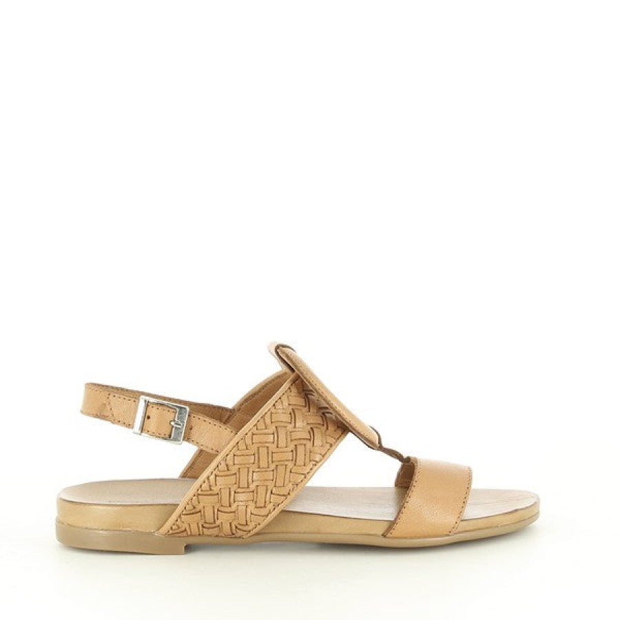 Womens Marco Dalessi Low Heels | Marco Dalessi Muki Tan Sandal