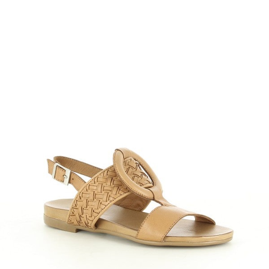 Womens Marco Dalessi Low Heels | Marco Dalessi Muki Tan Sandal