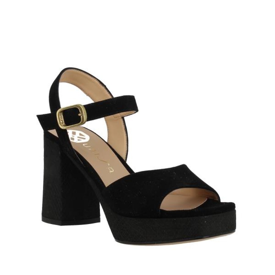 Womens Unisa High Heels | Unisa Odran Black Heeled Sandal