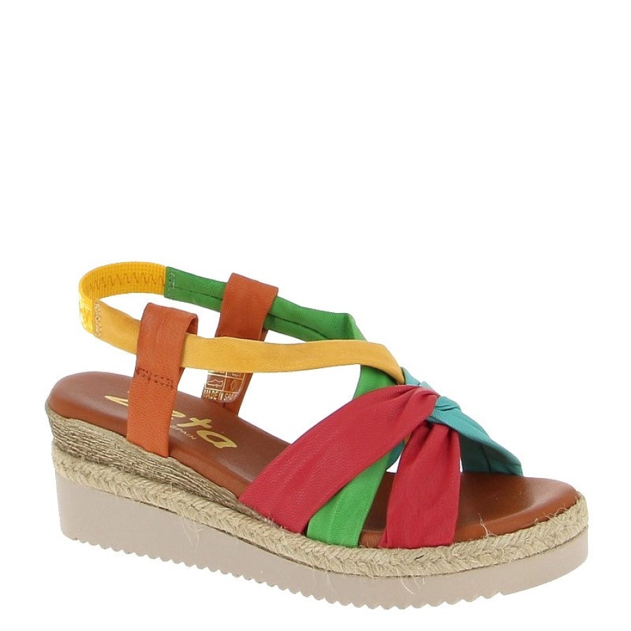 Womens Zeta | Zeta Derwin Multi Wedge Slingback Sandal