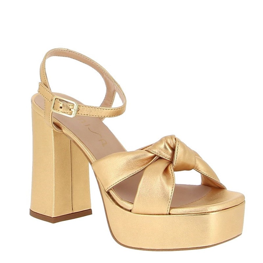 Edits Unisa | Unisa Umi Gold Platform Sandal