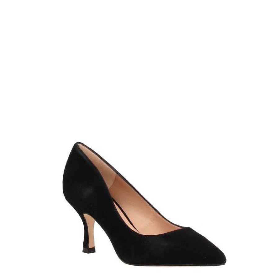 Womens Unisa High Heels | Unisa Larraun Black Suede