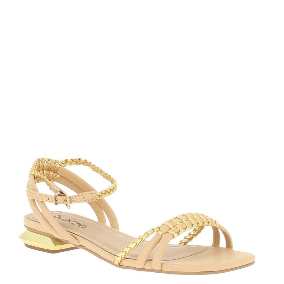 Edits Brazilio | Brazilio 4000156 Gold Sandal