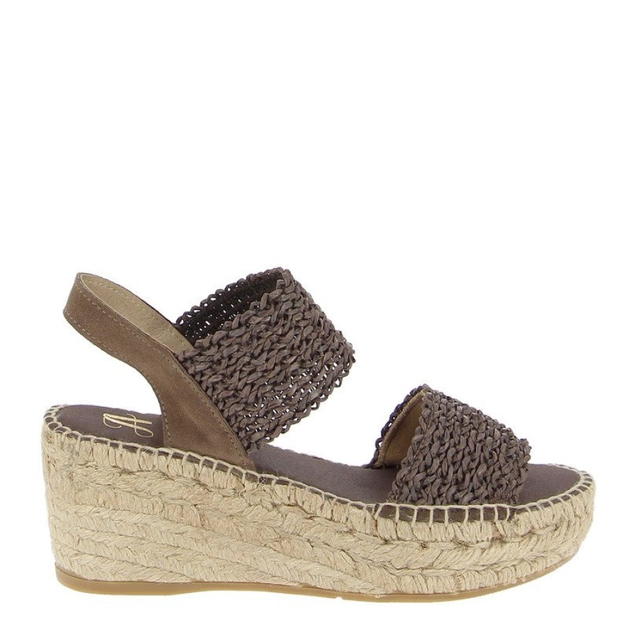 Womens Juncal Aguirre | Juncal Aguirre 2525 Brown Wedge Espadrille