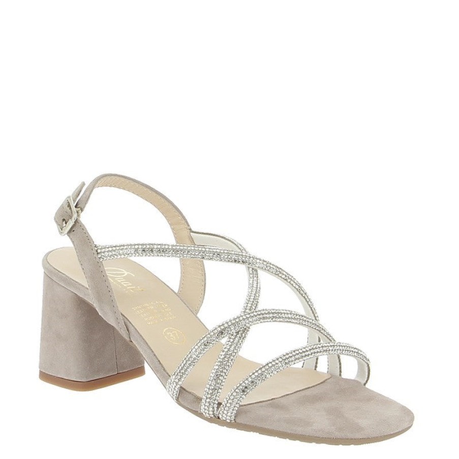 Edits Quait | Quait 23121 Taupe Heeled Sandal