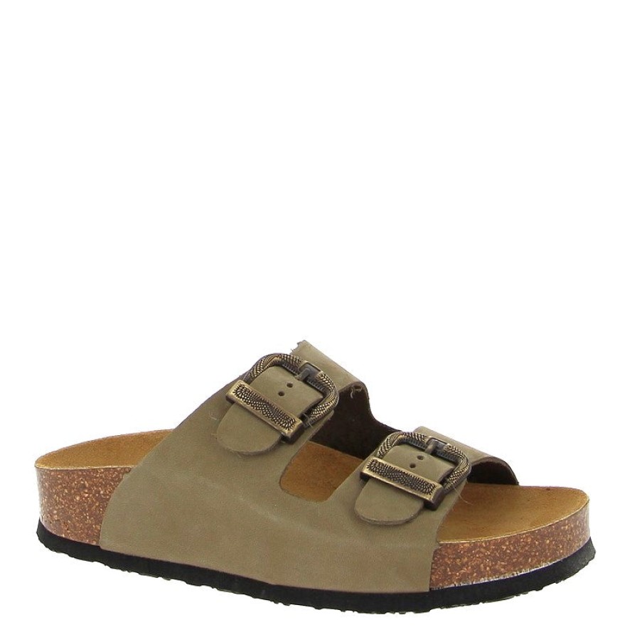 Womens Plakton | Plakton 340010 Western Khaki Slide