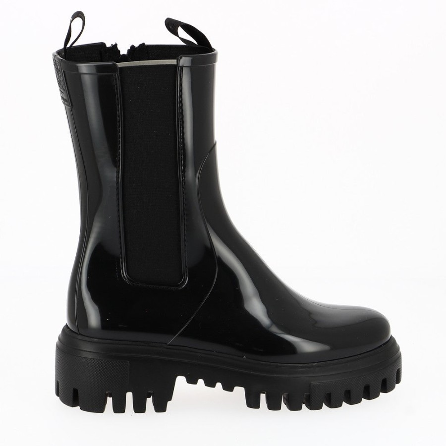 Womens Lemon Jelly | Lemon Jelly City Black Gum Boot