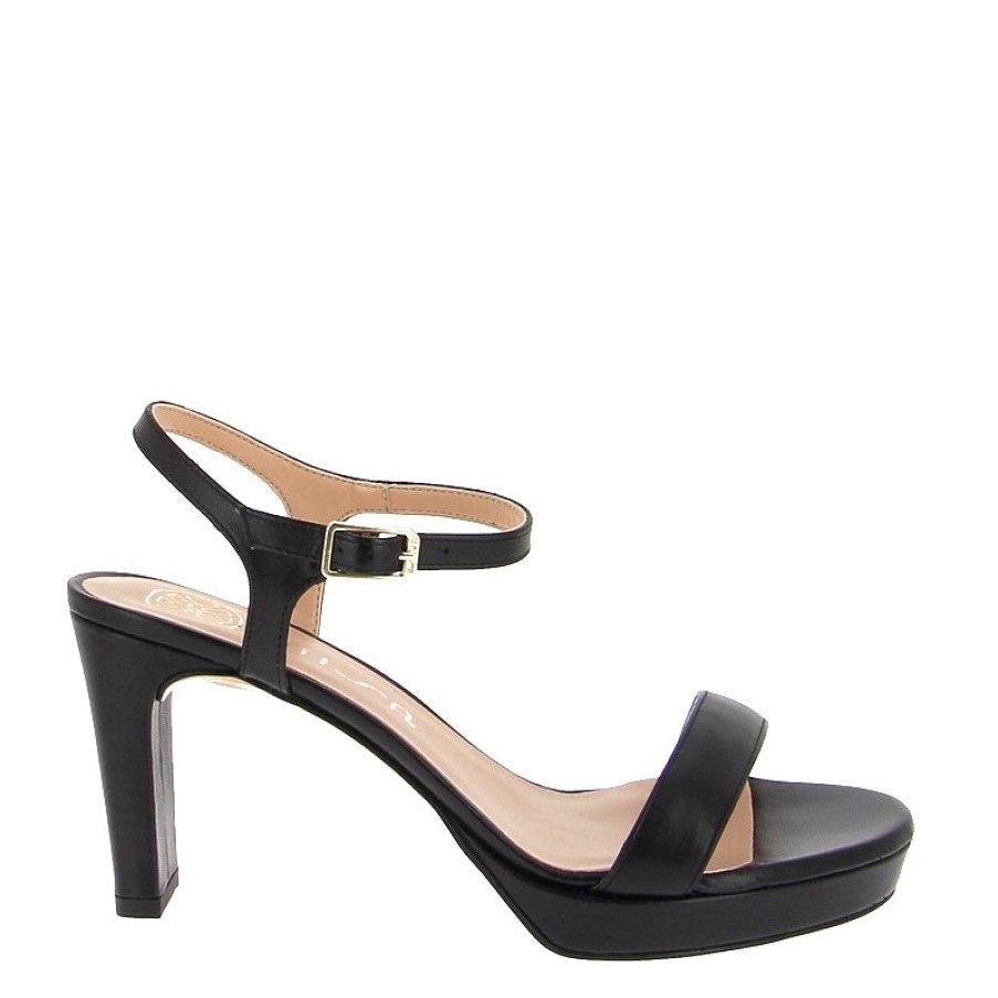 Womens Unisa High Heels | Unisa Soro Black Platform Heeled Sandal