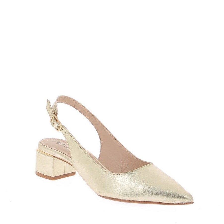 Womens Brazilio | Brazilio 1470509 Champagne Slingback Heel