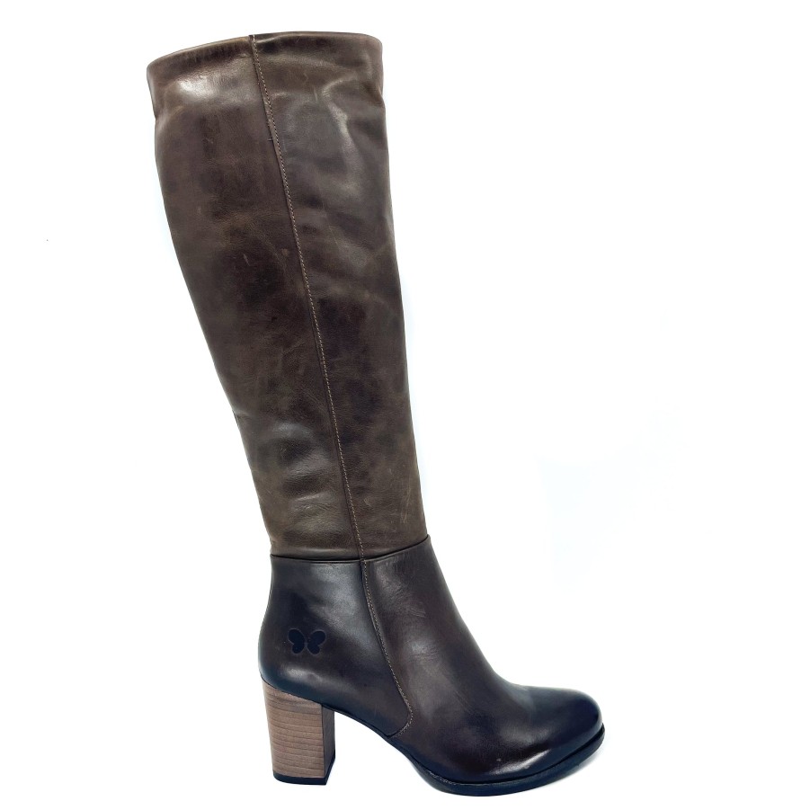 Womens Felmini Knee High Boots | Felmini B974 Brown Knee High Boot