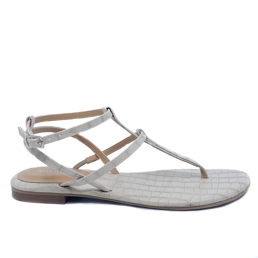 Edits Misano | Misano Shizu Light Beige Croc Sandal