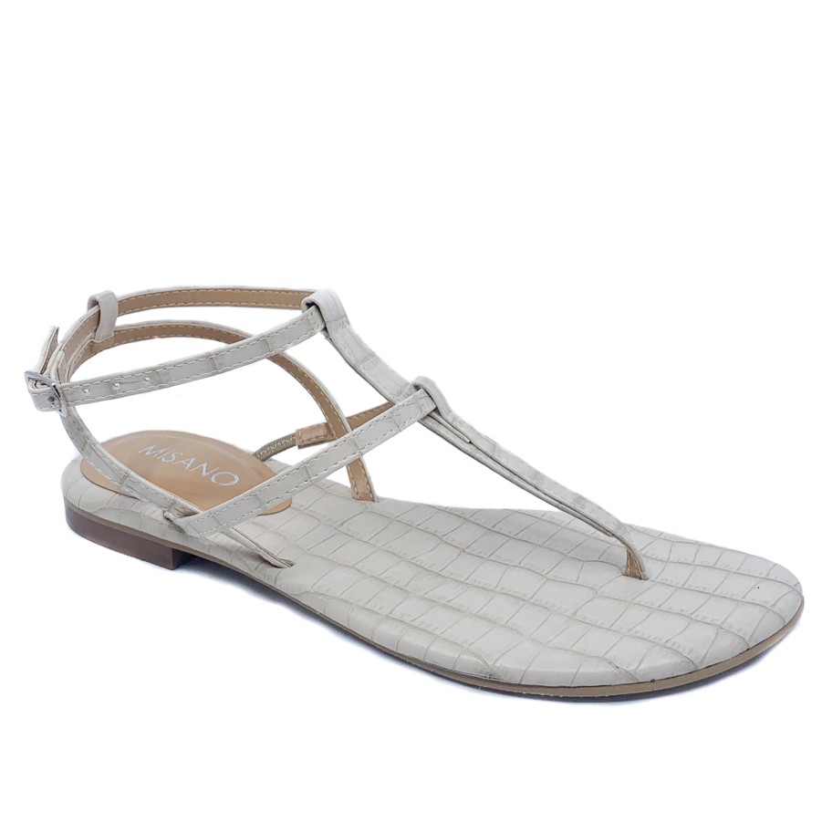 Edits Misano | Misano Shizu Light Beige Croc Sandal