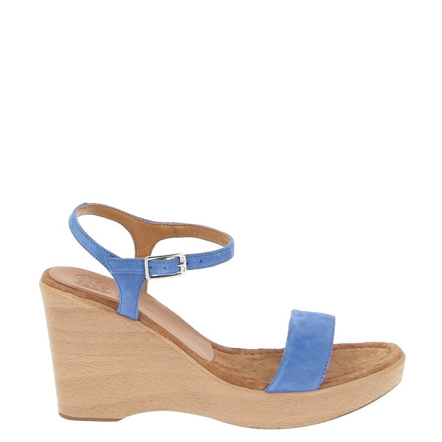 Edits Unisa | Unisa Rita Blue Wedge Sandal