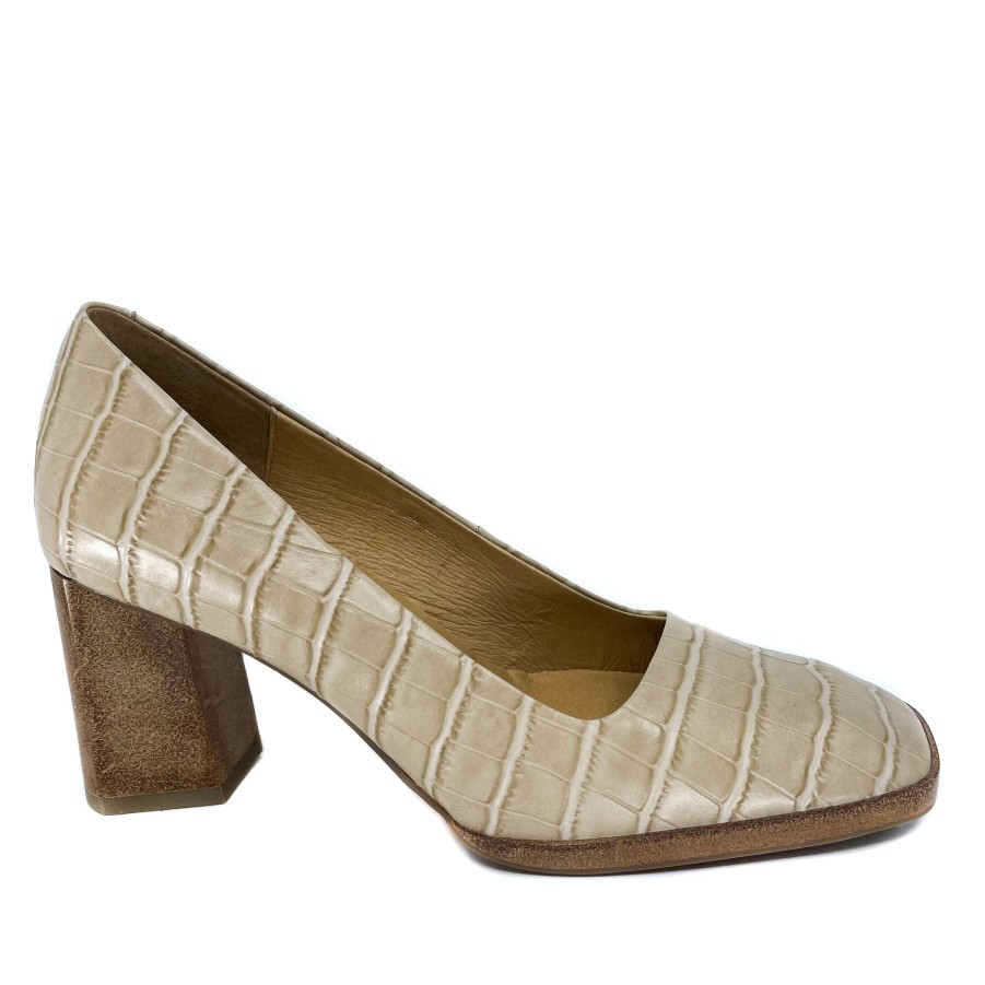 Womens Neo X High Heels | Neo X Angel Cream Croc