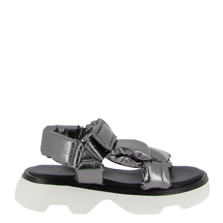 Womens Wave | Wave 23726 Pewter Platform Sandal